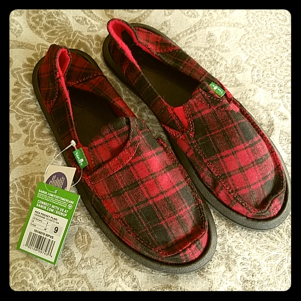 Sanuk "Pick Pocket Plaid" Shoes
